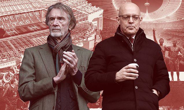 Manchester United players training at the new training ground.