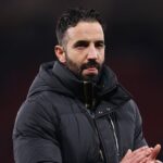 Ruben Amorim and Sir Alex Ferguson at Old Trafford