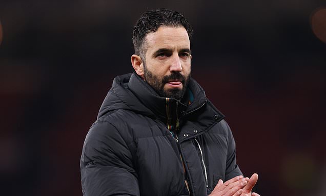 Ruben Amorim and Sir Alex Ferguson at Old Trafford