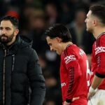 Manchester United players in action against Bournemouth.