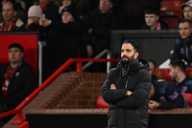 Manchester United players in action at Old Trafford.