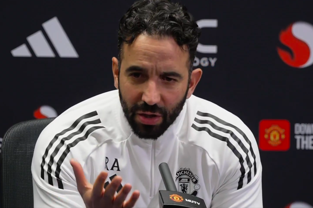 Manchester United players in action.