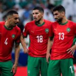 Les joueurs du Maroc en action pendant un match de la Coupe Arabe.