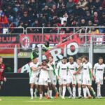 AC Milan defender Matteo Gabbia in action.