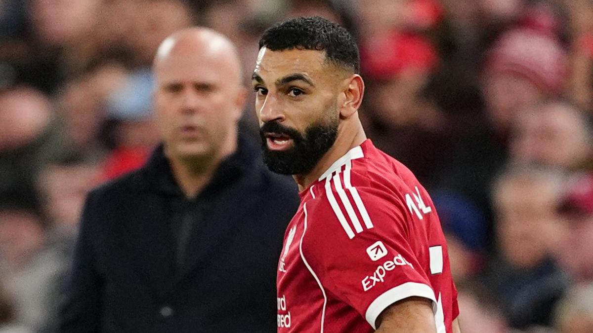 Mohamed Salah en action avec l'équipe de Liverpool.