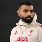 Mohamed Salah in action for Liverpool FC.