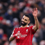 Mohamed Salah in action for Liverpool