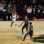 Alt text for the image: "NBA Cup Final: Spurs vs. Knicks"