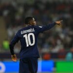 Ousmane Dembélé en action avec le Paris Saint-Germain.