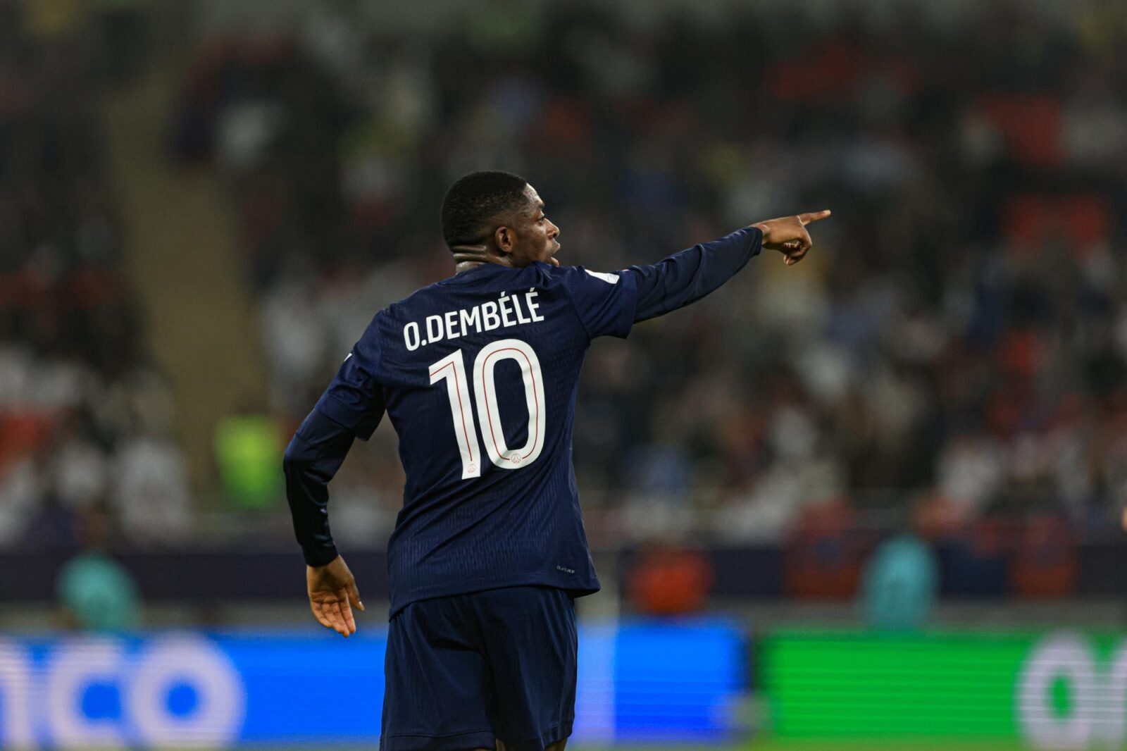 Ousmane Dembélé en action avec le Paris Saint-Germain.