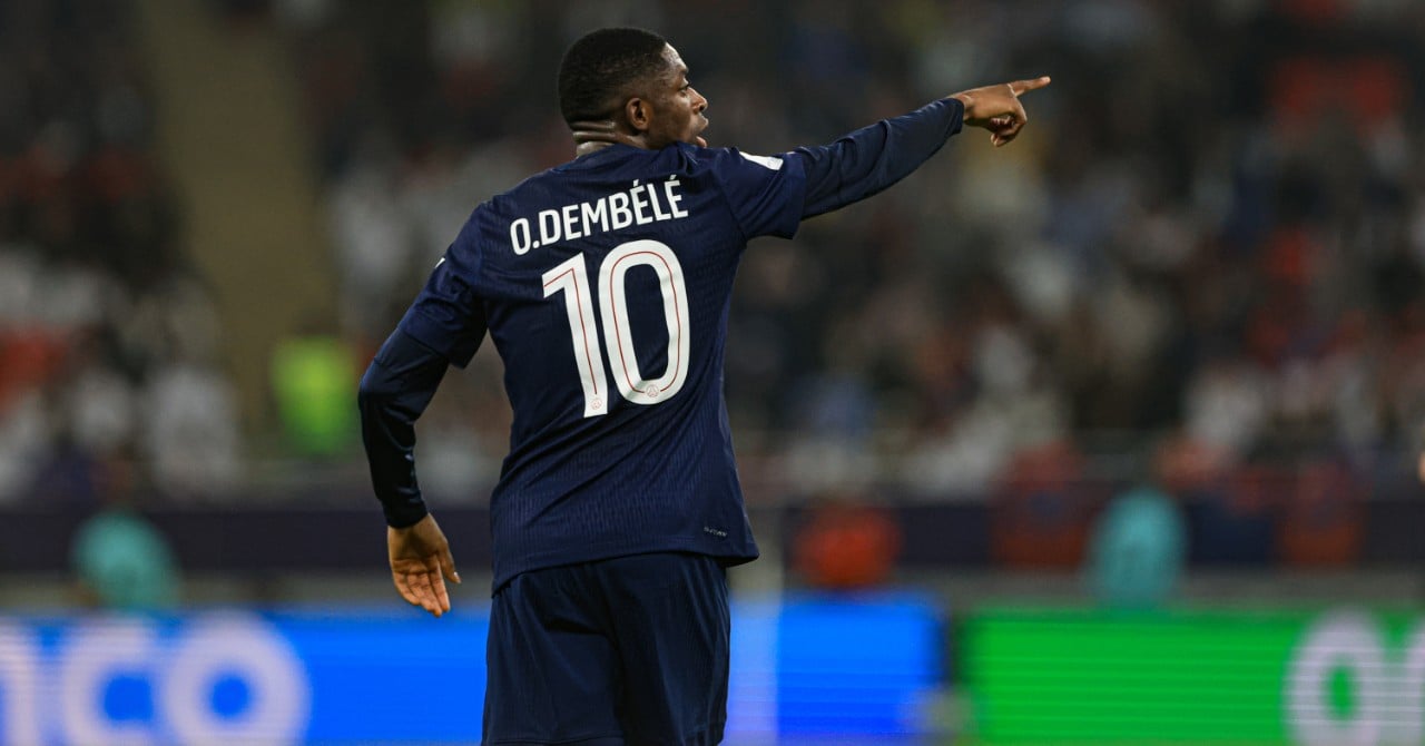 Ousmane Dembélé en action avec le PSG.