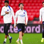 Le Paris Saint-Germain en action sur le terrain.