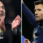 Pep Guardiola with his proteges Enzo Maresca and Brian Barry-Murphy.