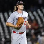 Boston Red Sox logo and Washington Nationals logo