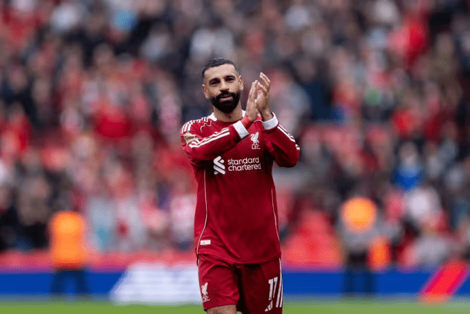 Mohamed Salah in action for Liverpool