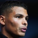 Thiago Silva en action avec la Seleção brésilienne.