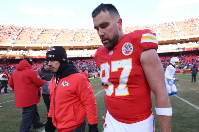 Travis Kelce in action with the Kansas City Chiefs.