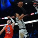 Victor Wembanyama en action avec les Spurs