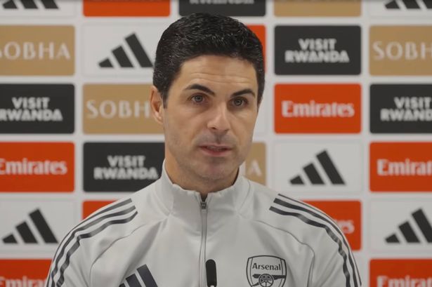 Mikel Arteta and Viktor Gyokeres in action for Arsenal.