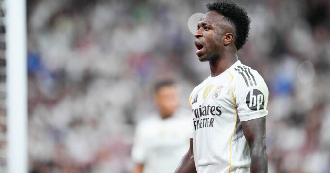 Le joueur brésilien Vinícius Jr en action avec le Real Madrid.