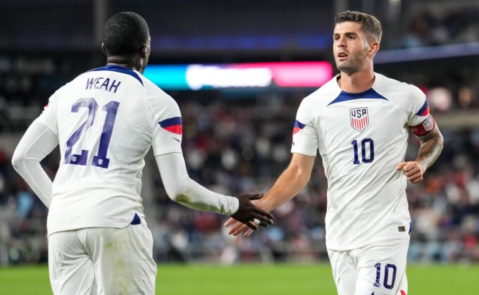 Christian Pulisic and Weston McKennie in action.