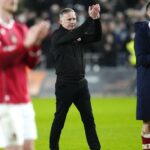 Wrexham goalkeeper Arthur Okonkwo in action