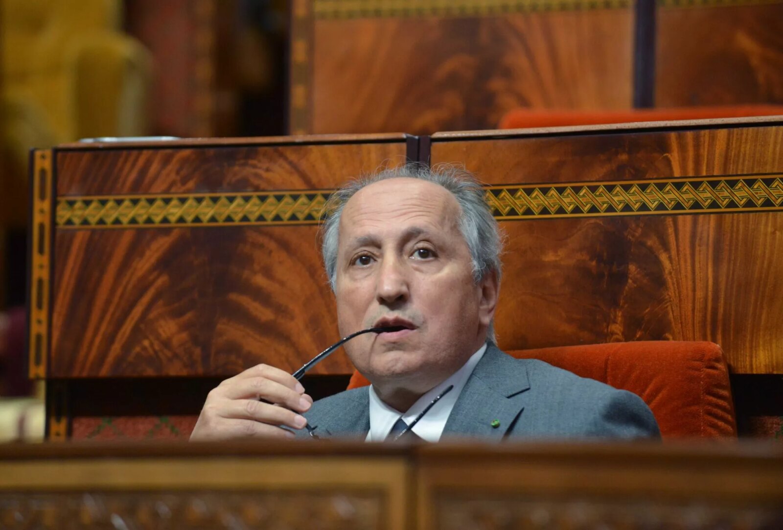 Mohamed Saad Berrada, ministre de l'Éducation nationale, du Préscolaire et des Sports, au Parlement.